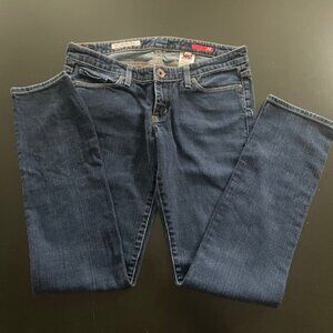Express Womens Jeans size 10 long  inseam 32 inches ultra low rise skinny